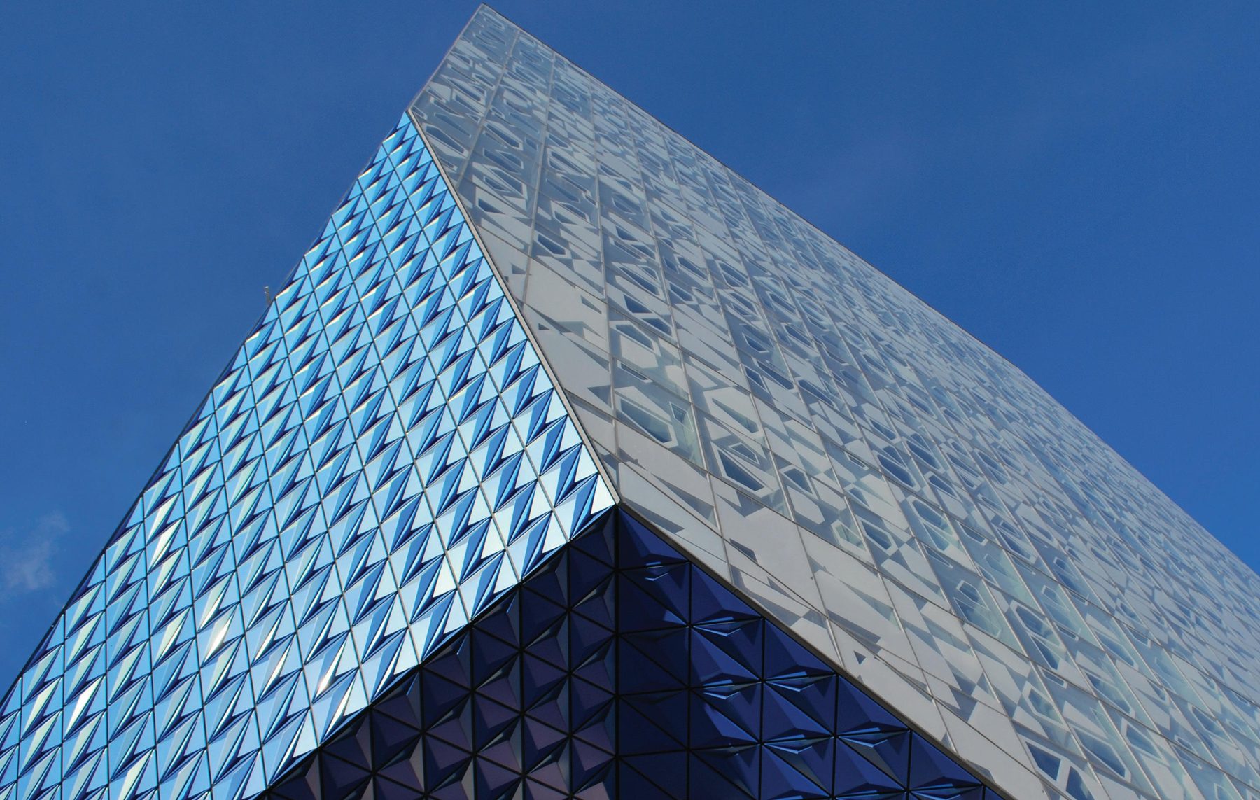 Toronto Metropolitan University SLC triangular Alpolic façade