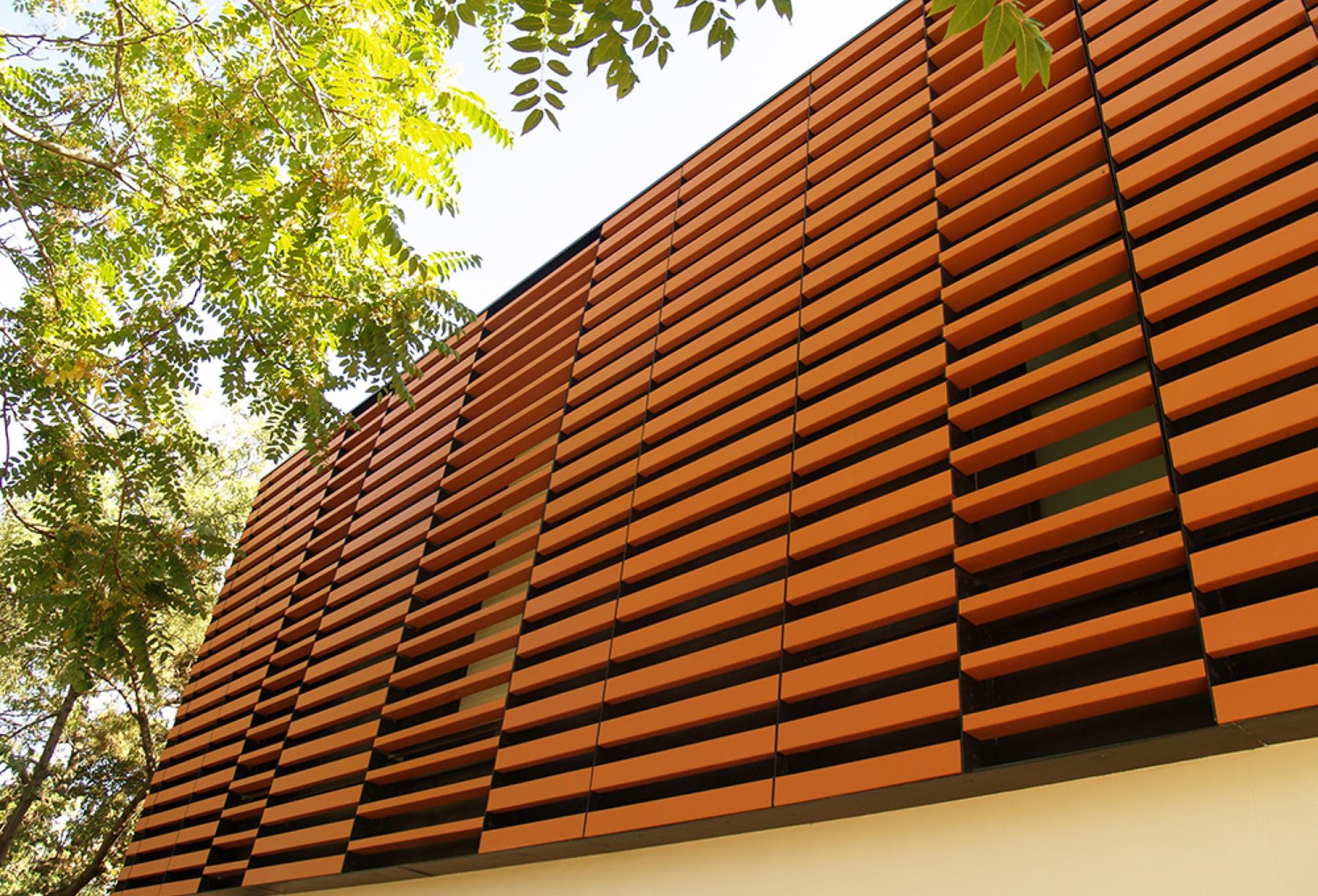 Favemanc ceramic sunscreen louvers terracotta