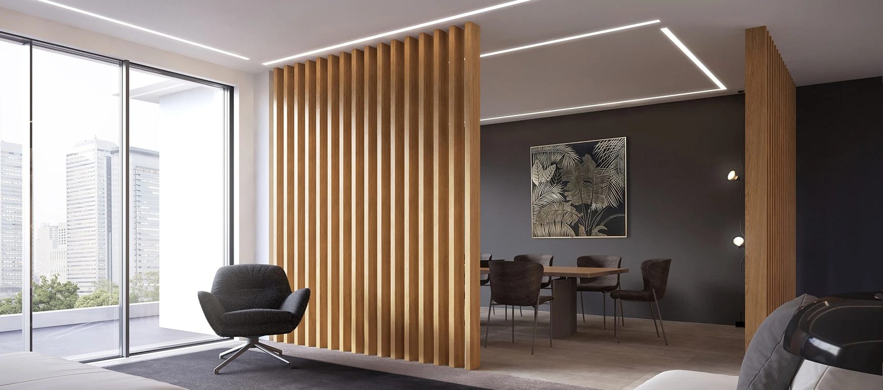 ForMe Design Battens 50 interior room divider
