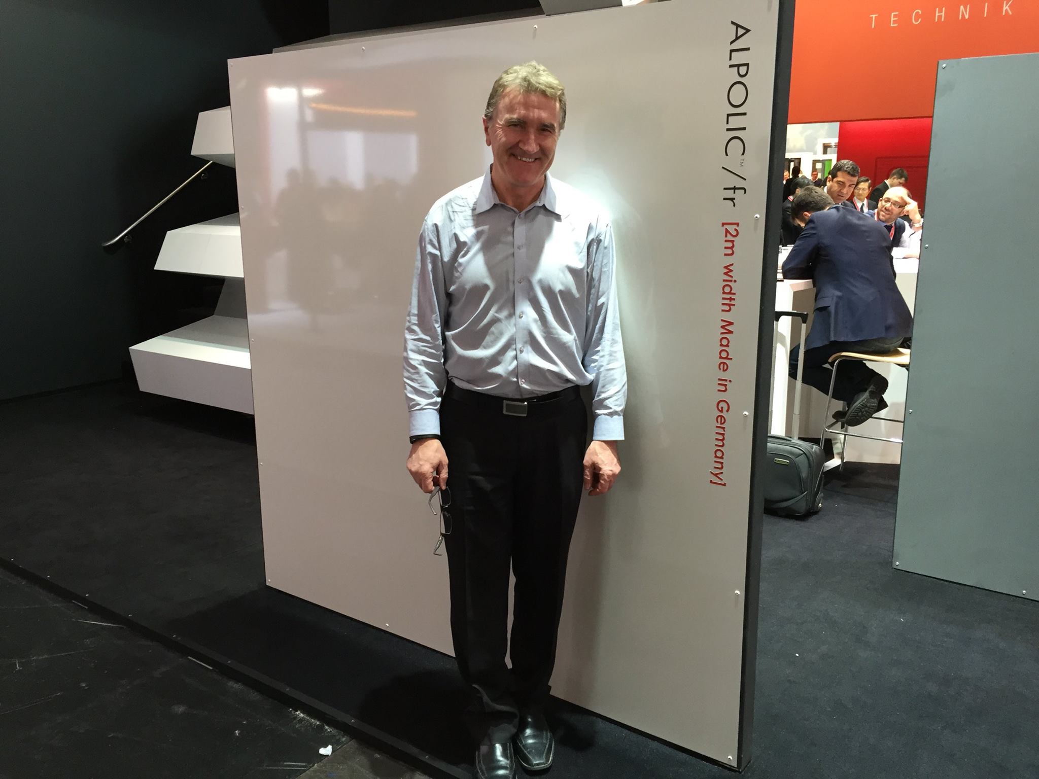 John Robis Canada — Founder & Principal of Exterior Technologies Group at the ALPOLIC/fr exhibit, supplied by Exterior Technologies Group
